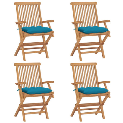 Zahradní Židle S Antracitovými Poduškami 6 Ks Masivní Teak