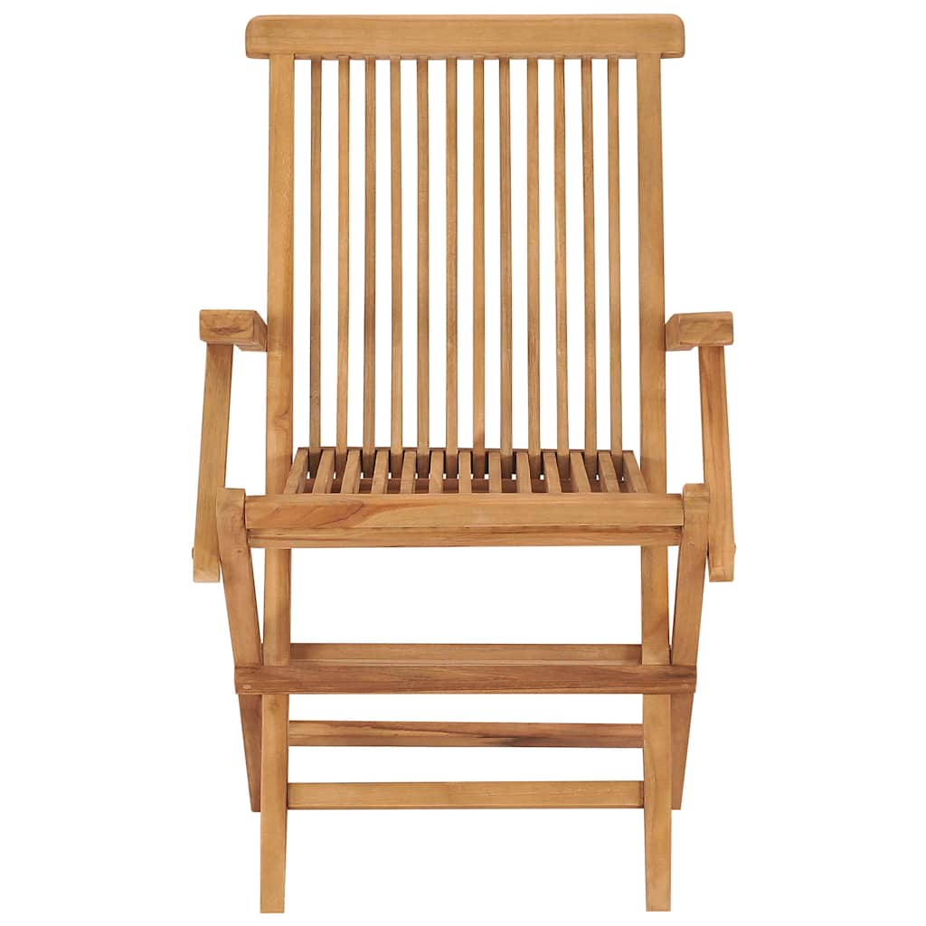 Zahradní Židle S Modrými Poduškami 4 Ks Masivní Teak