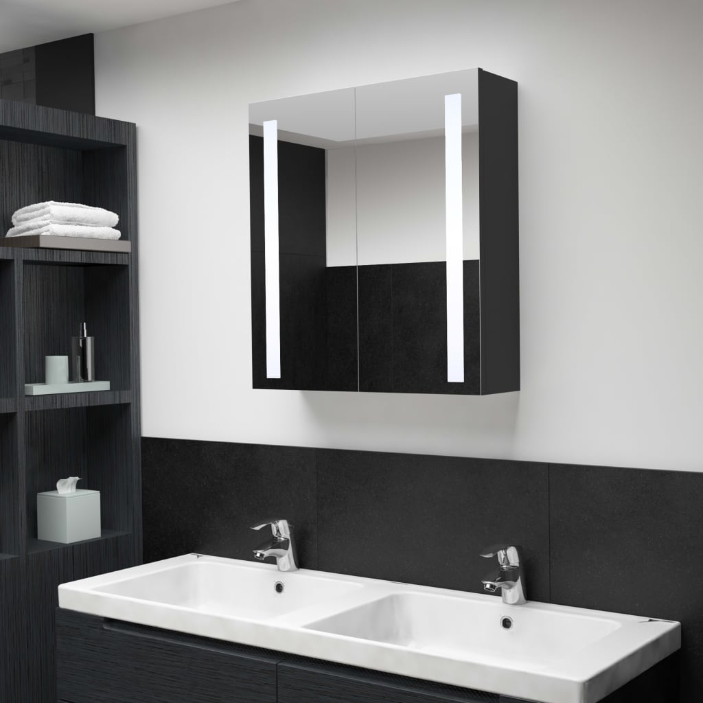 Led Koupelnová Skříňka Se Zrcadlem 62 X 14 X 60 Cm