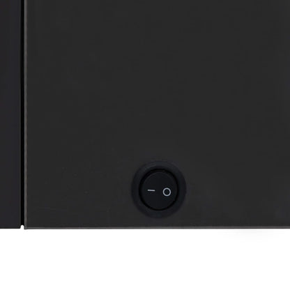 Led Koupelnová Skříňka Se Zrcadlem 80 X 12,2 X 68 Cm Černá