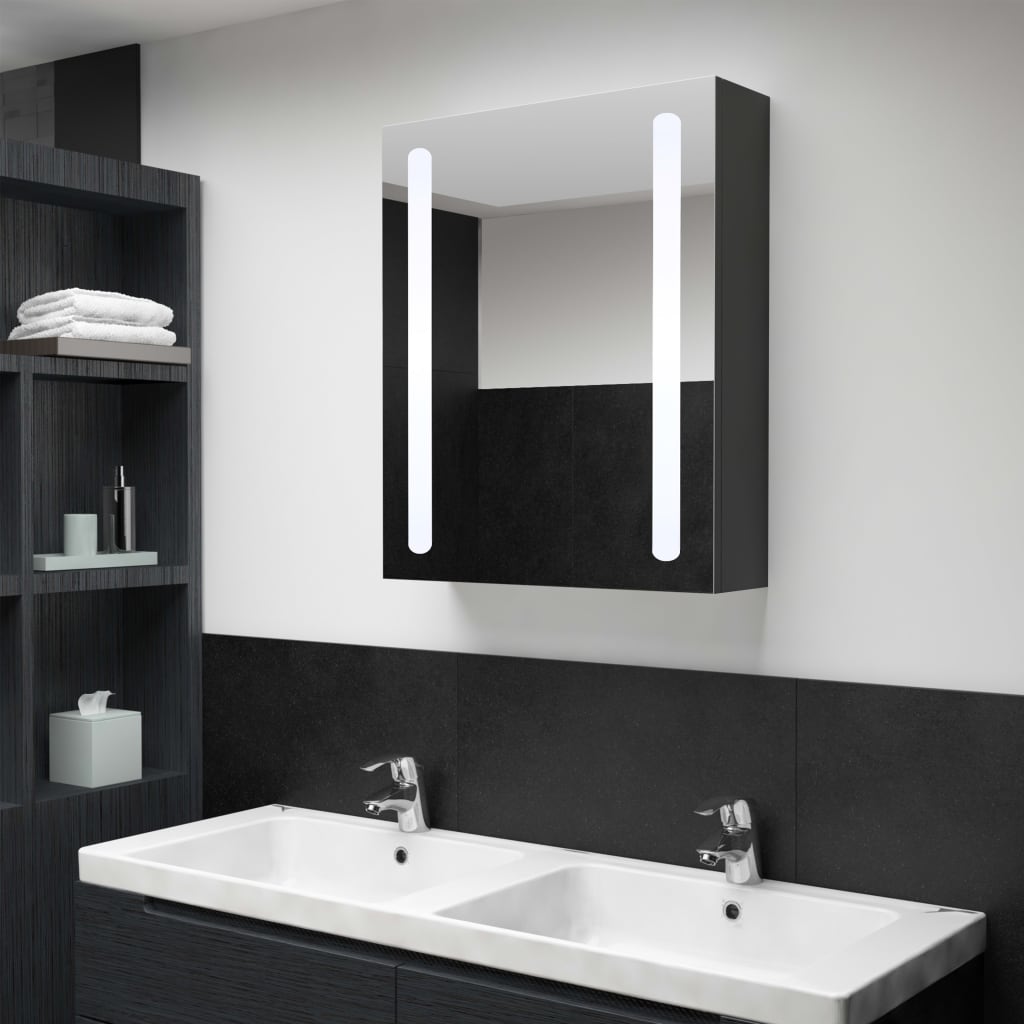 Led Koupelnová Skříňka Se Zrcadlem 50 X 13 X 70 Cm