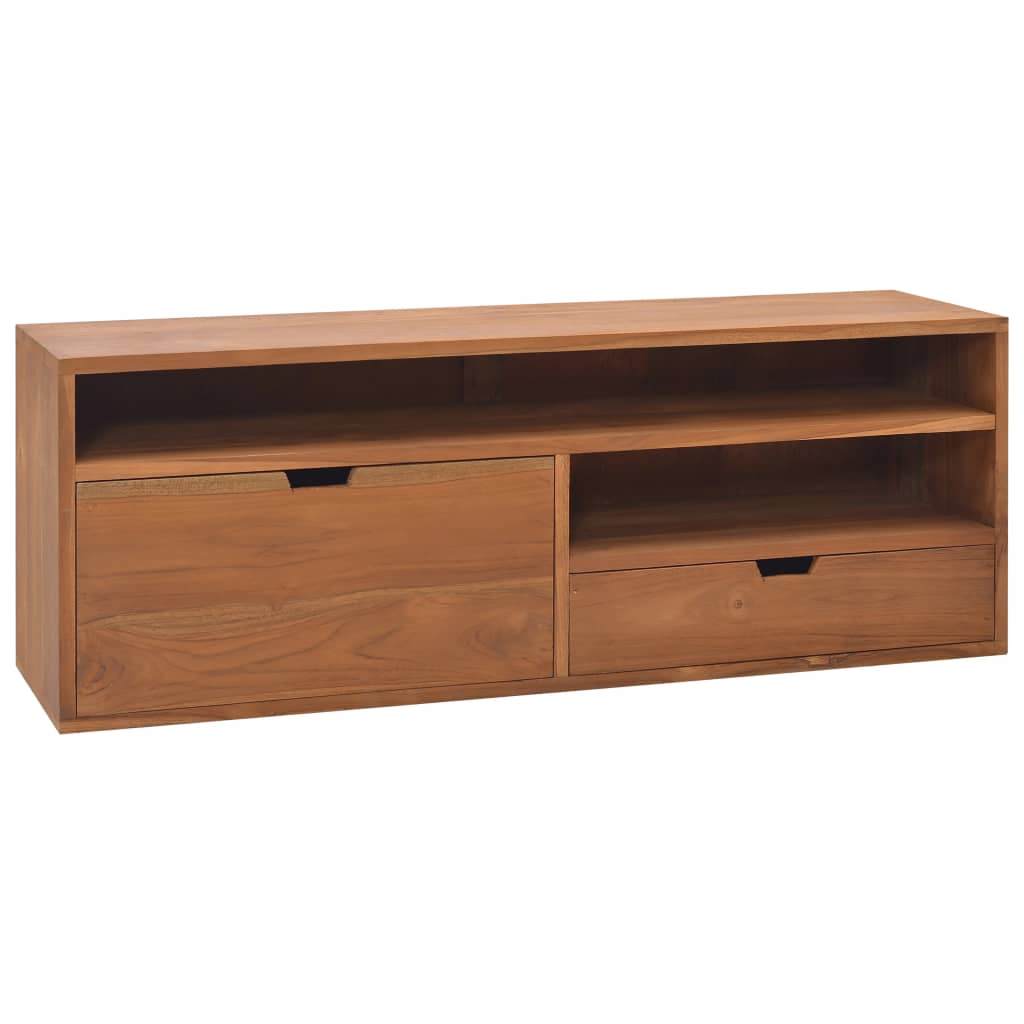 Tv Stolek 110 X 30 X 40 Cm Masivní Teakové Dřevo