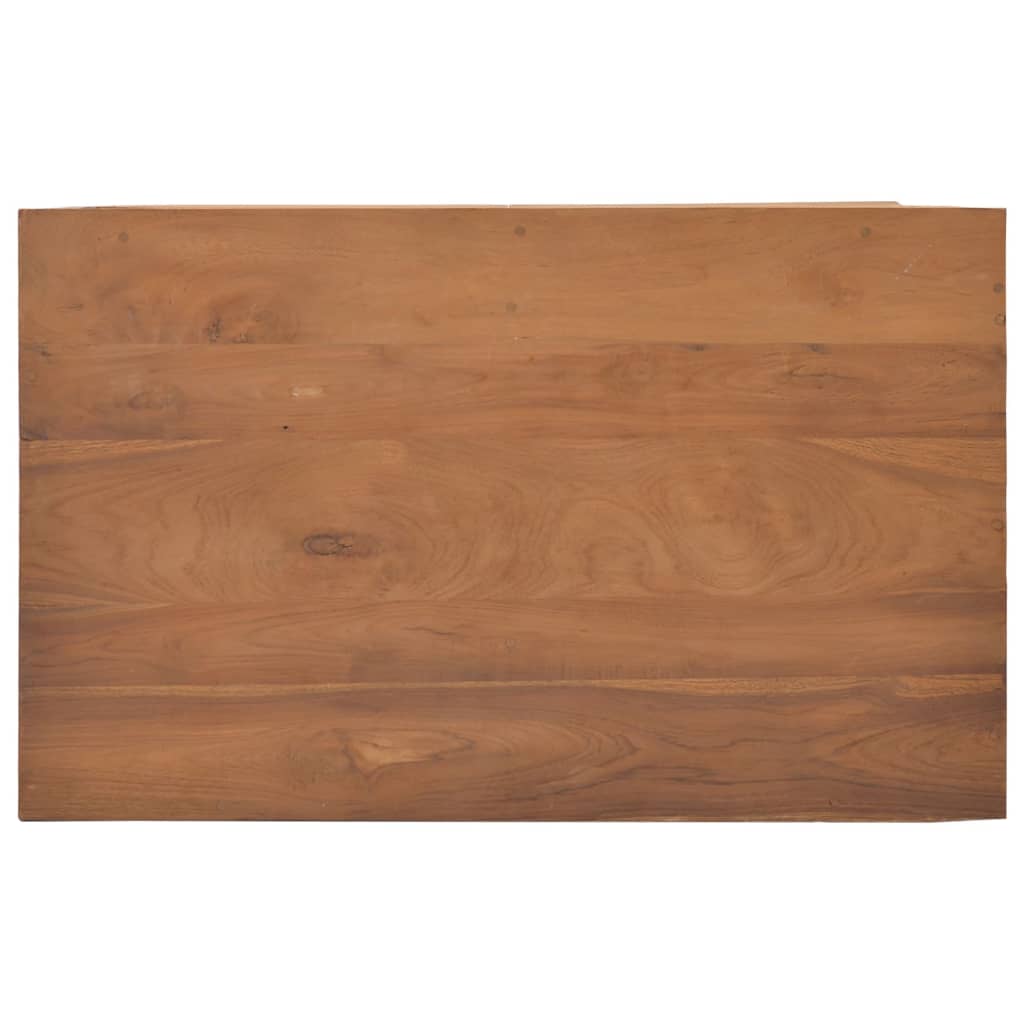 Tv Skříňka S Kolečky 80 × 50 × 42 Cm Masivní Teakové Dřevo