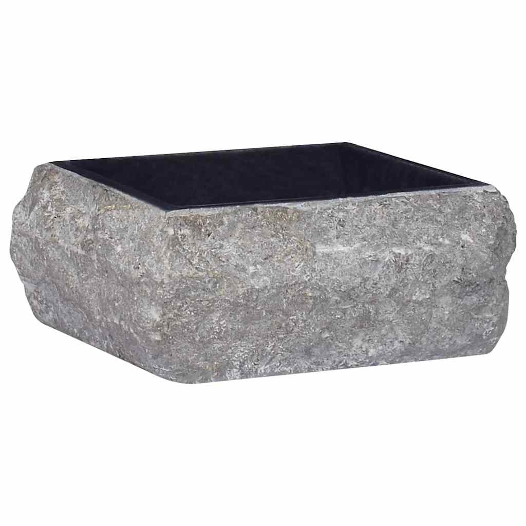 Umyvadlo Černé 30 X 30 X 13 Cm Mramor