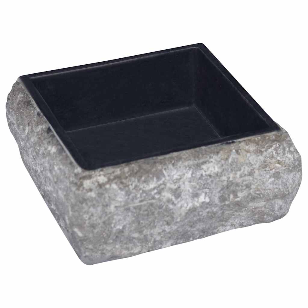 Umyvadlo Černé 30 X 30 X 13 Cm Mramor