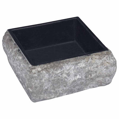 Umyvadlo Černé 30 X 30 X 13 Cm Mramor