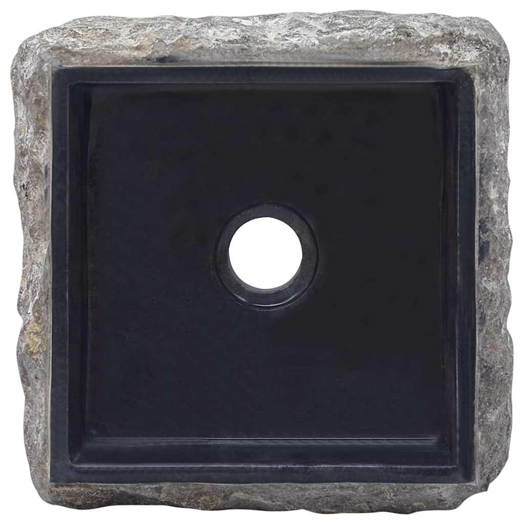 Umyvadlo Černé 30 X 30 X 13 Cm Mramor