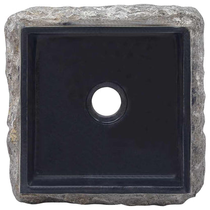 Umyvadlo Černé 30 X 30 X 13 Cm Mramor