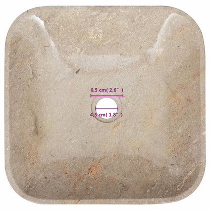 Umyvadlo Šedé 40 X 40 X 10 Cm Mramor