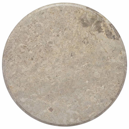 Stolní Deska Šedá Ø 40 X 2,5 Cm Mramor