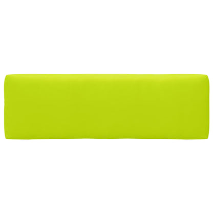 2Místná Pohovka Z Palet S Poduškami Černá Impregnovaná Borovice Jasně Zelená