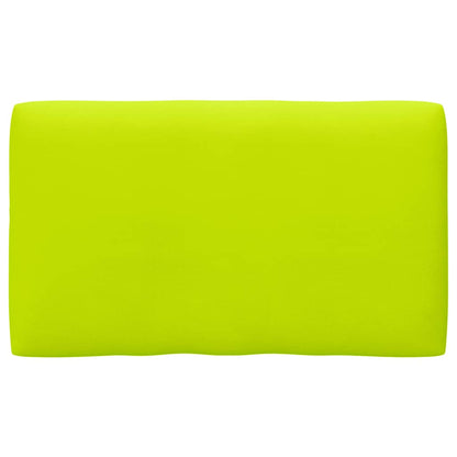 2Místná Pohovka Z Palet S Poduškami Černá Impregnovaná Borovice Jasně Zelená