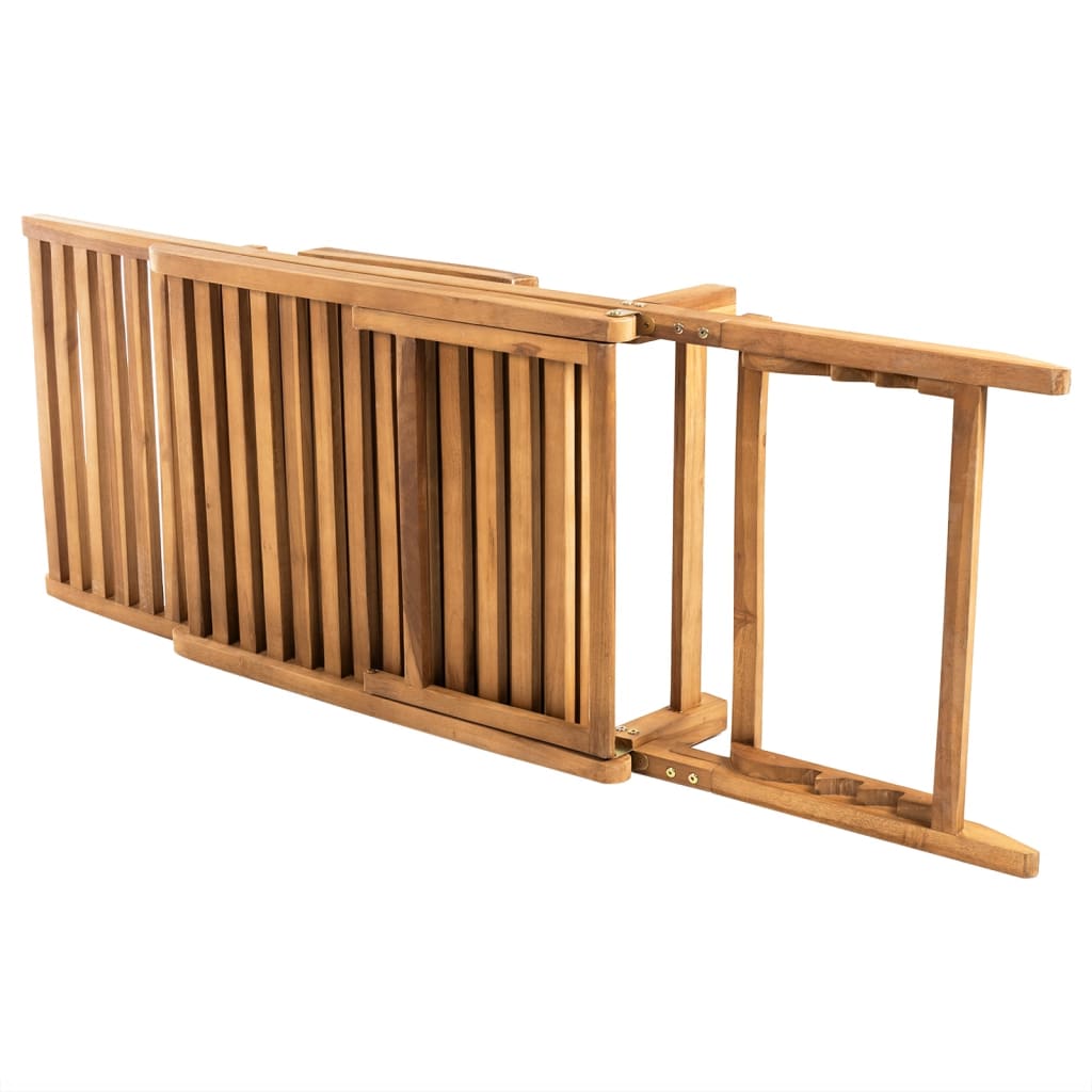 Zahradní Lehátko Masivní Teak