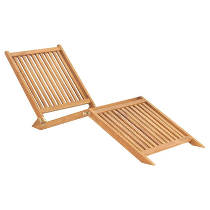 Zahradní Lehátko Masivní Teak