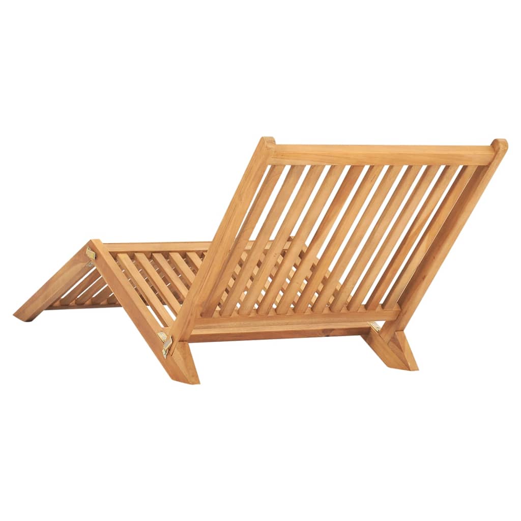 Zahradní Lehátko Masivní Teak