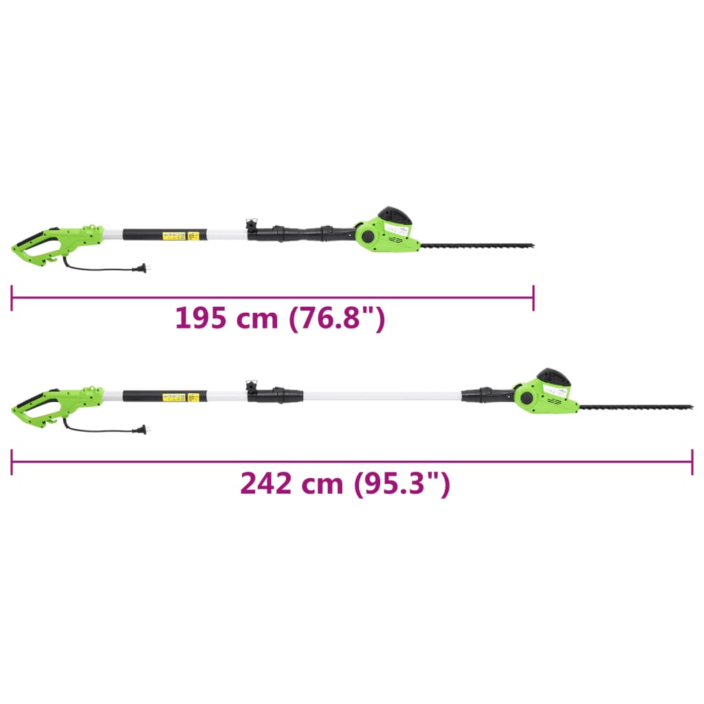 Elektrické Teleskopické Nůžky Na Živý Plot 41 Cm 550 W