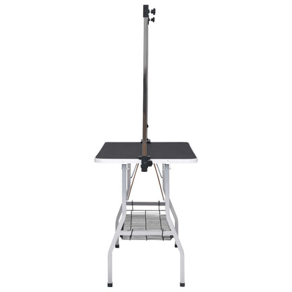 Nastavitelný Stůl Na Stříhání Psů Se 2 Smyčkami A Košem