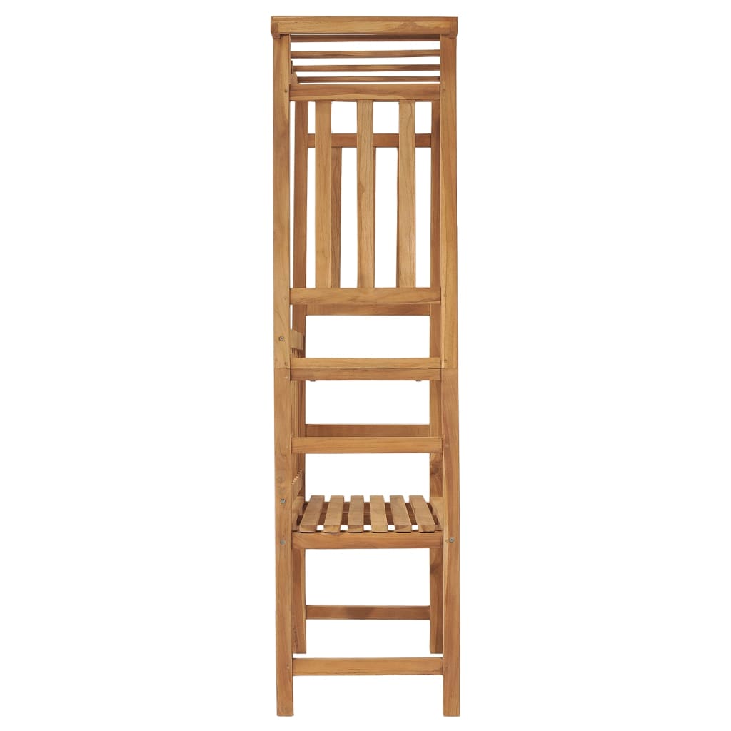 Zahradní Lavice S Pergolou 115 Cm Masivní Teakové Dřevo