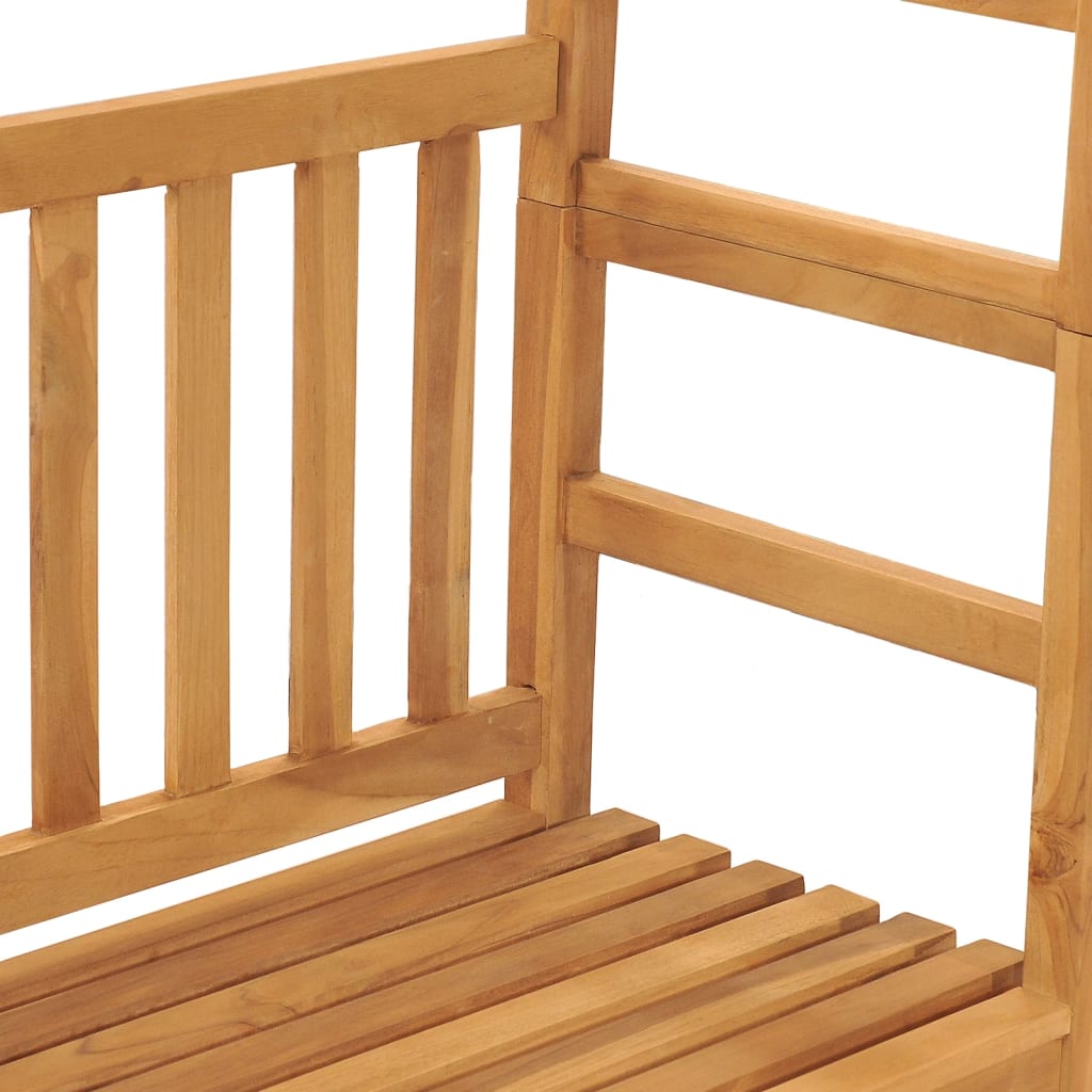 Zahradní Lavice S Pergolou 115 Cm Masivní Teakové Dřevo