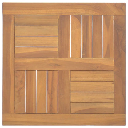 Stolní Deska Masivní Teakové Dřevo 70 X 70 X 2,5 Cm