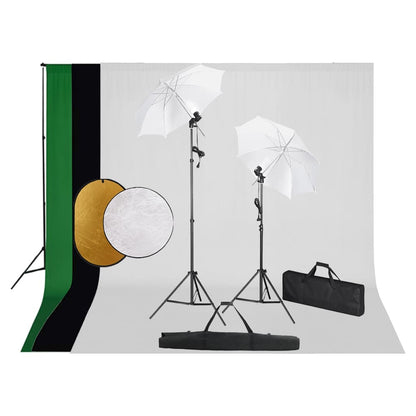 Foto Studio Set S Lampami, Pozadím A Odraznou Deskou