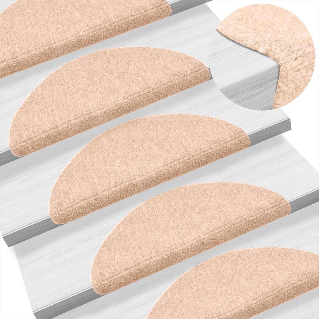 Samolepící Nášlapy Na Schody 5 Ks Hnědé Vpichované Béžová