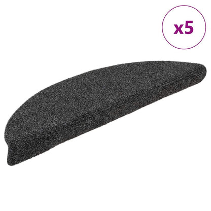 Samolepicí Nášlapy Na Schody 10Ks Antracit 65X21X4Cm Vpichované Antracitová