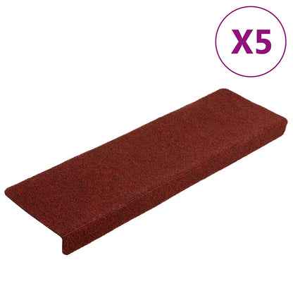 Schodové Rohože Samolepicí 15 Ks 65 X 21 X 4 Cm Tmavě Šedé S Obdélníkovým Okrajem