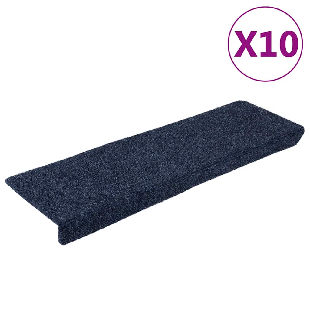 Schodové Rohože Samolepicí 15 Ks 65 X 21 X 4 Cm Tmavě Šedé S Obdélníkovým Okrajem