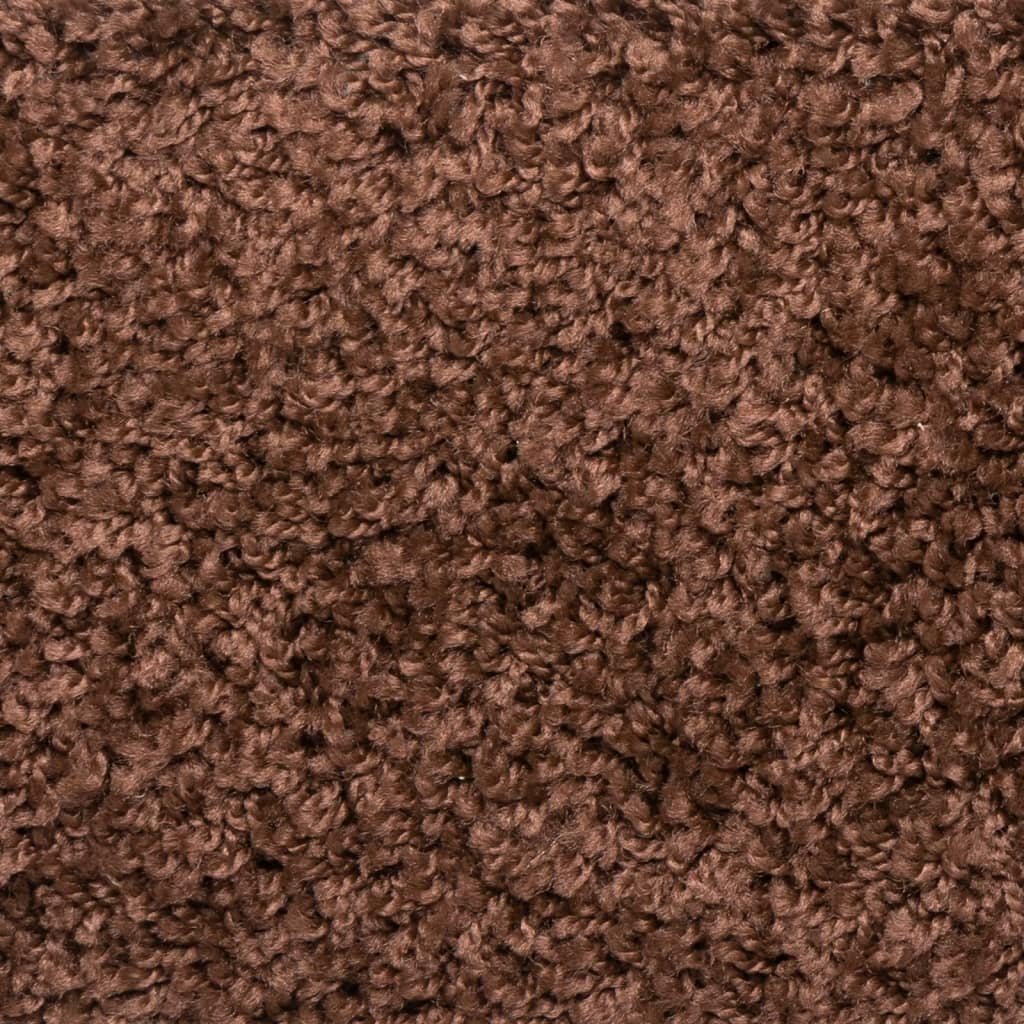 Schodové Rohože 10 Ks Hnědé Půlkulaté
