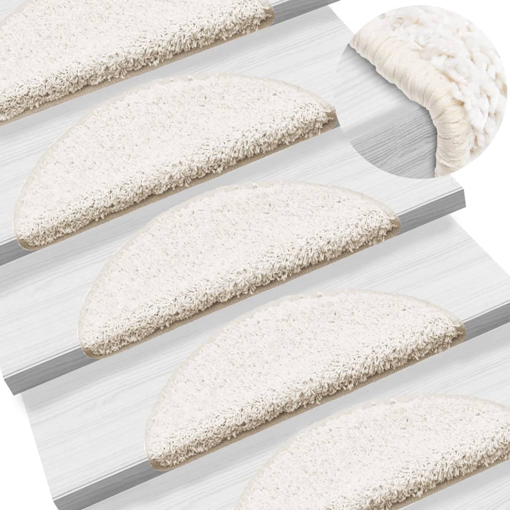 Schodové Rohože 10 Ks Hnědé Půlkulaté