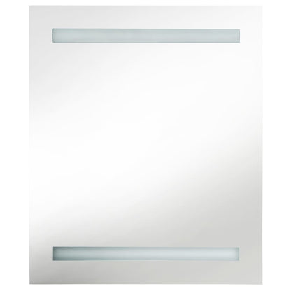 Led Koupelnová Skříňka Se Zrcadlem Dub 50 X 14 X 60 Cm