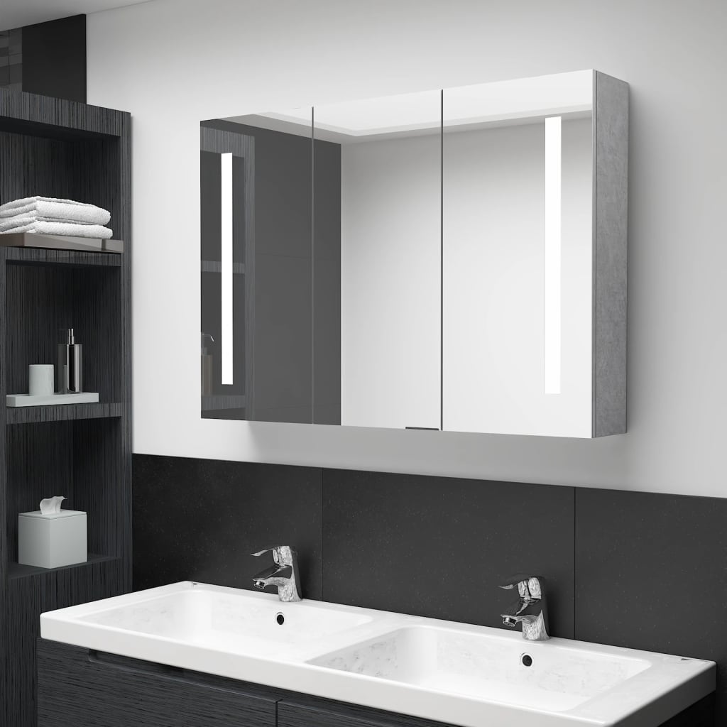 Led Koupelnová Skříňka Se Zrcadlem