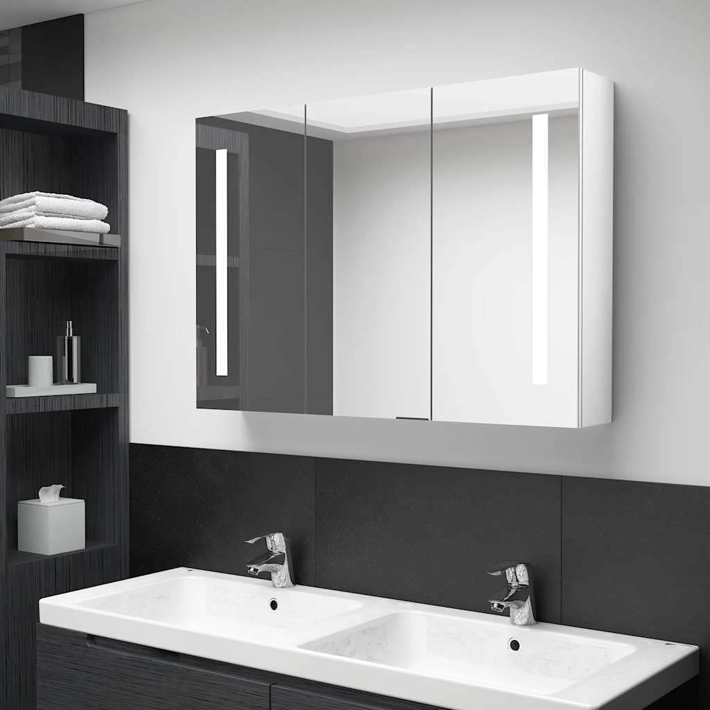 Led Koupelnová Skříňka Se Zrcadlem