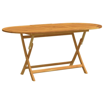 Skládací Zahradní Stůl 160X85X75 Cm Masivní Eukalyptové Dřevo