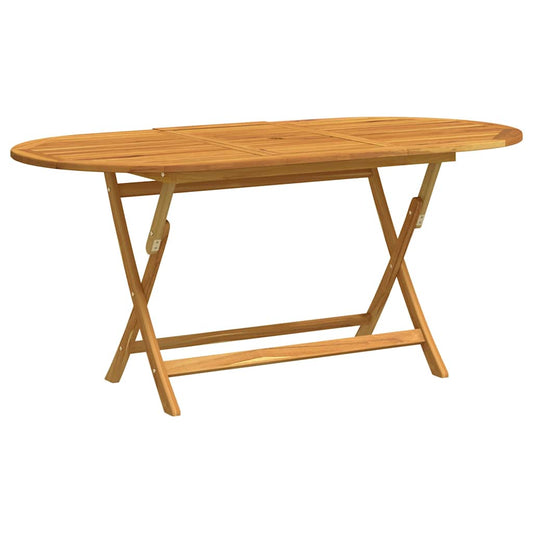 Skládací Zahradní Stůl 160X85X75 Cm Masivní Eukalyptové Dřevo