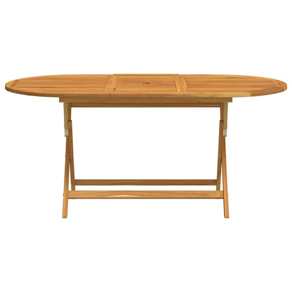 Skládací Zahradní Stůl 160X85X75 Cm Masivní Eukalyptové Dřevo