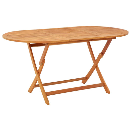 Skládací Zahradní Stůl 160X85X75 Cm Masivní Eukalyptové Dřevo