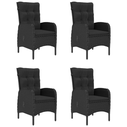 5Dílný Zahradní Jídelní Set Černý