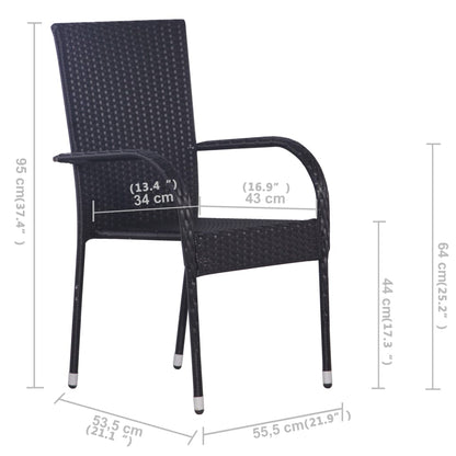 5Dílný Zahradní Jídelní Set Šedý