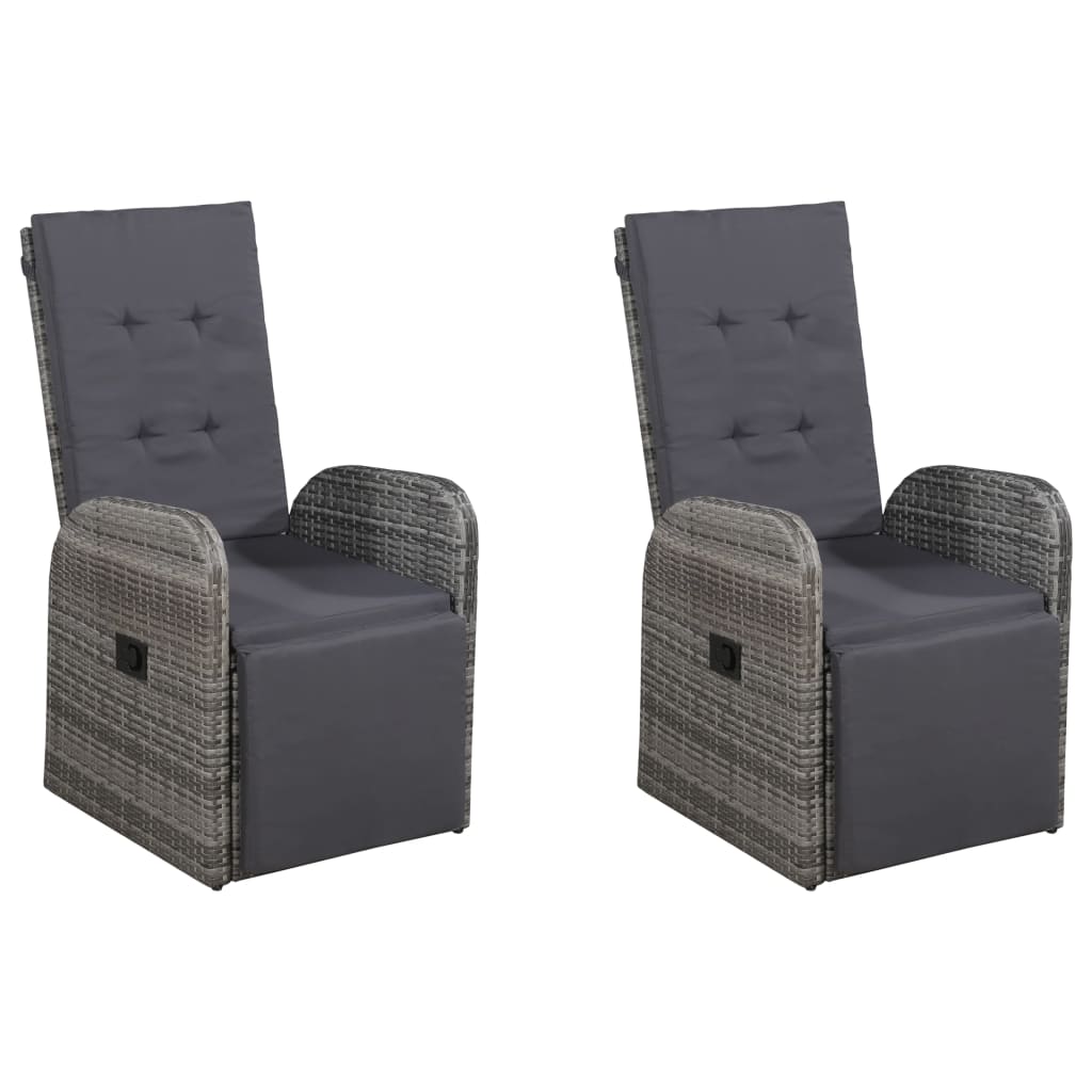 5Dílný Zahradní Jídelní Set Šedý