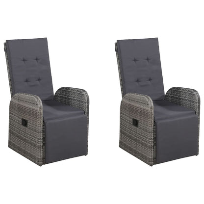 5Dílný Zahradní Jídelní Set Šedý