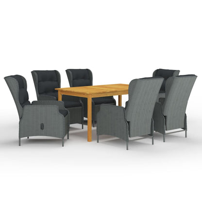 5Dílný Zahradní Jídelní Set Hnědý