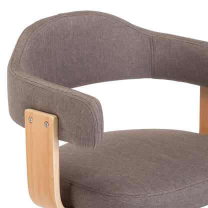 Barové Stoličky 2 Ks Ohýbané Dřevo A Textil
