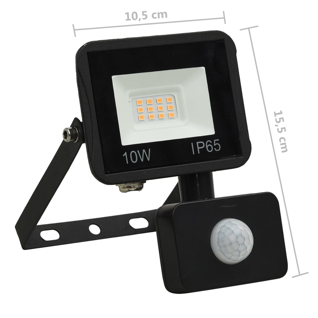Led Reflektor Se Senzorem Teplé Bílé Světlo