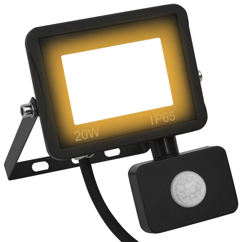 Led Reflektor Se Senzorem Teplé Bílé Světlo