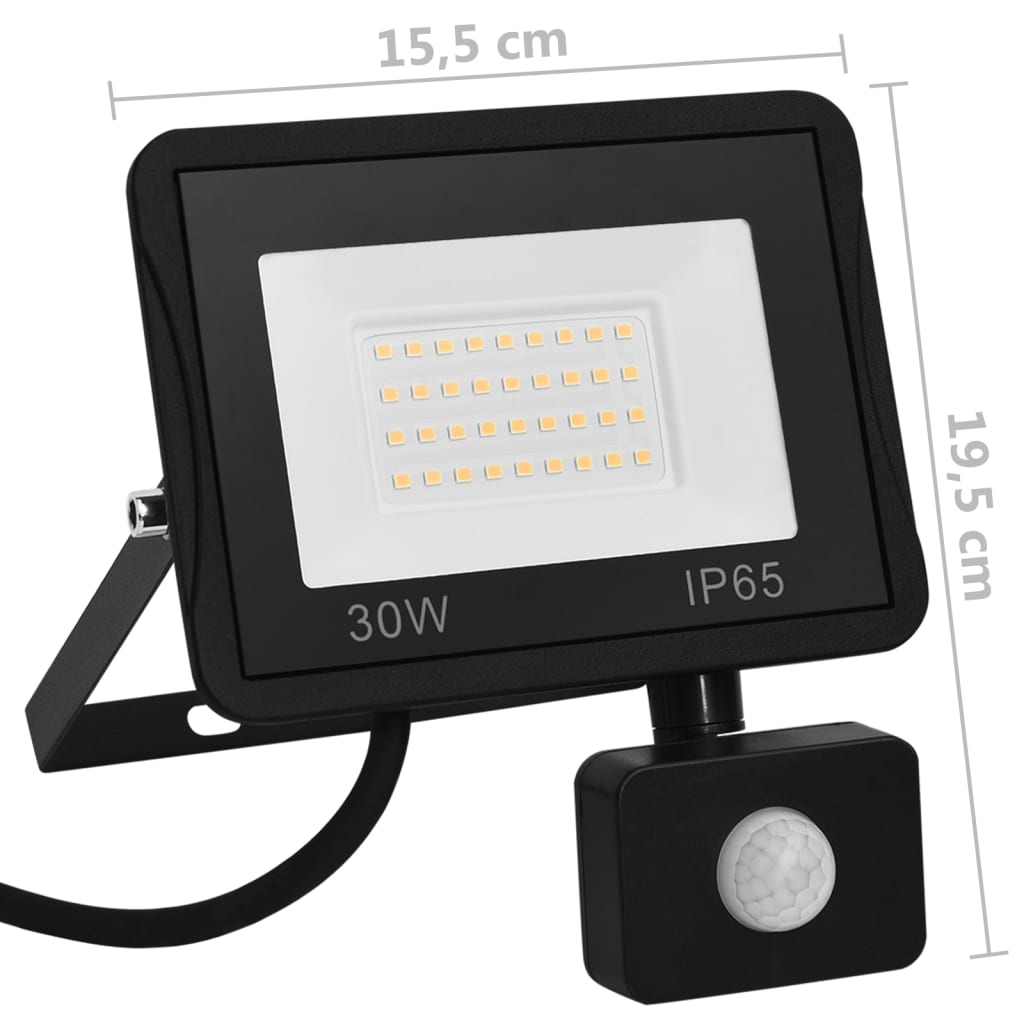 Led Reflektor Se Senzorem Studené Bílé Světlo