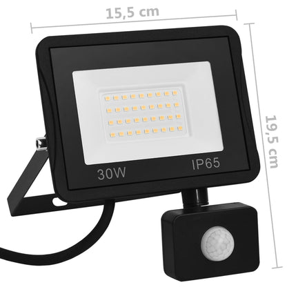 Led Reflektor Se Senzorem Studené Bílé Světlo