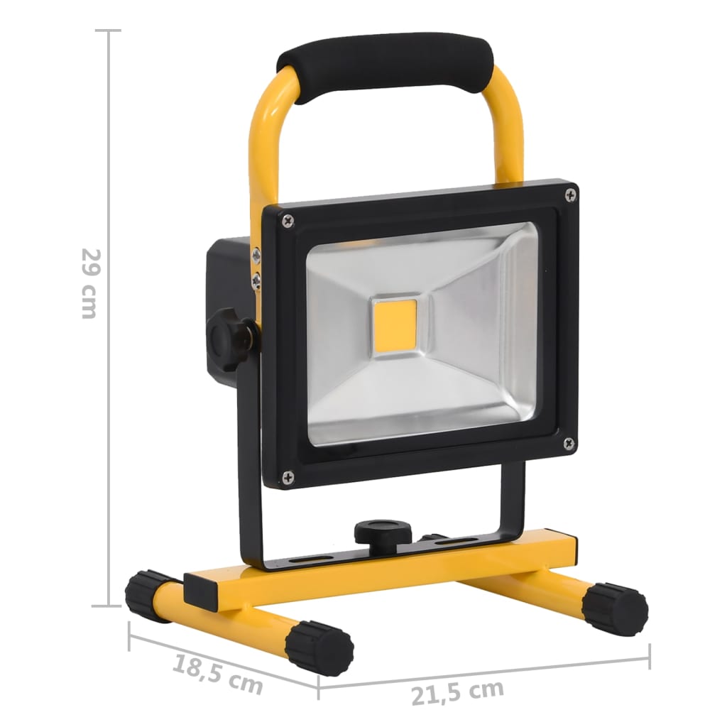 Dobíjecí Led Reflektor S Rukojetí Studené Bílé Světlo