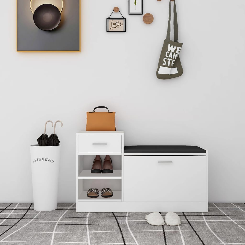 Lavice S Botníkem Sonoma Dub 94,5X31X57 Cm Kompozit